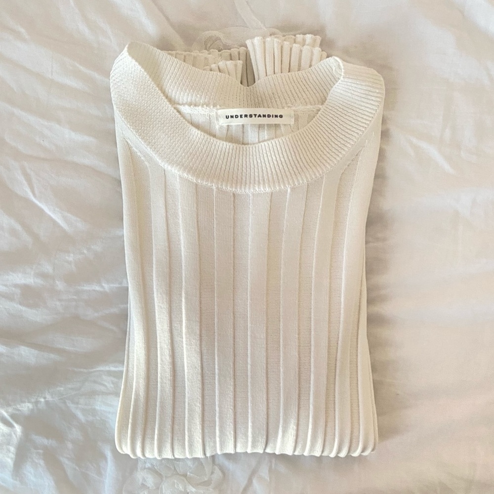 [NWT] Stylenanda White Knit Top